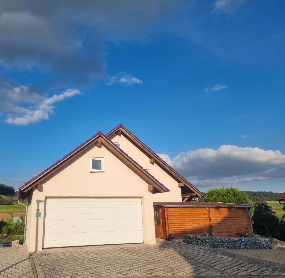 Ferienwohnung Biosphaerenblick Münsingen Kültér fotó